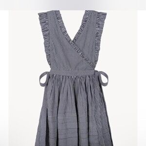 Sandy Liang Black and White Gingham Dress